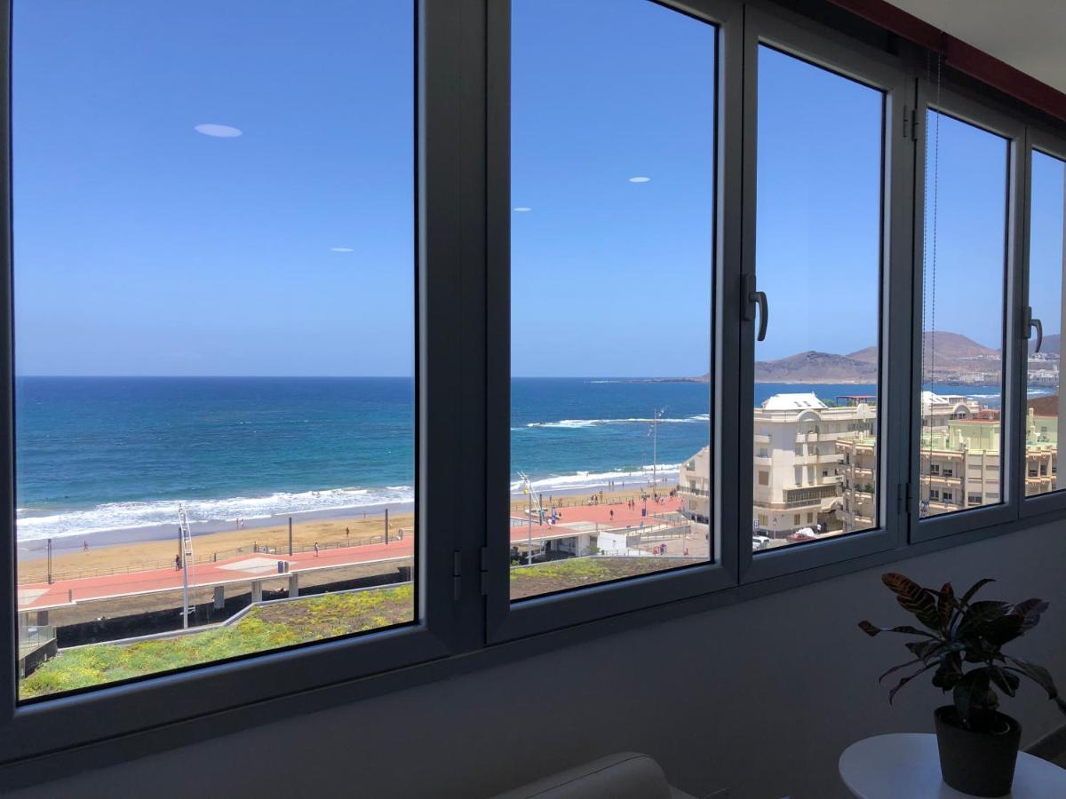 Vistas Mar Playa Las Canteras Primera Linea Wifi Лас-Пальмас-де-Гран-Канария Экстерьер фото